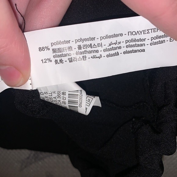 Women's Zara basic color blocked cropped hoodie casual streetwear fall - Picture 4 of 6